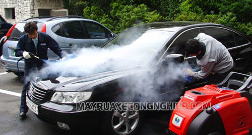 Máy rửa xe hơi nước nóng cho hiệu quả làm sạch cao, bảo vệ động cơ tốt