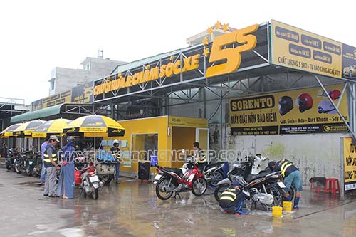 Muốn xây dựng mô hình rửa xe chuyên nghiệp bạn cần phải lựa chọn được mặt bằng có diện tích rộng, vị trí phù hợp