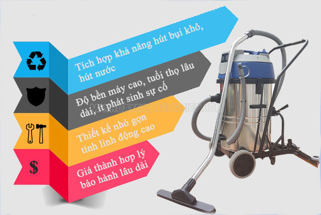 Ưu điểm của máy hút bụi Supper Clean