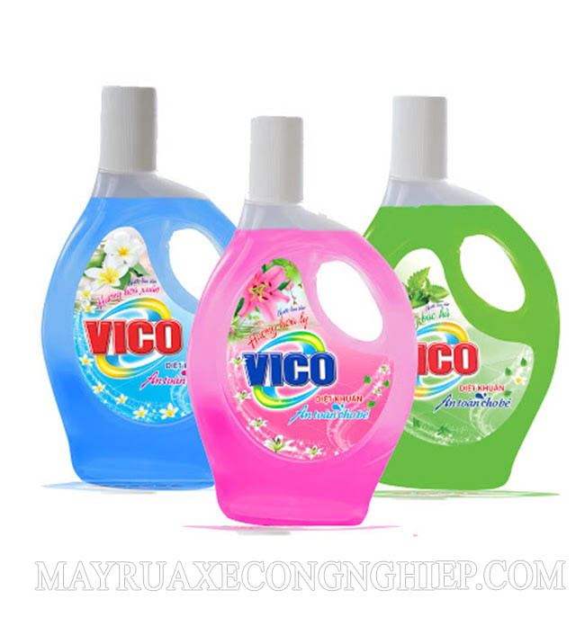 Nước lau sàn Vico với 3 mùi hương để khách hàng lựa chọn