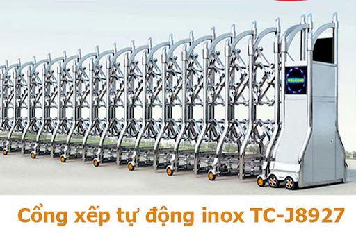 Cổng xếp inox tc-j8927