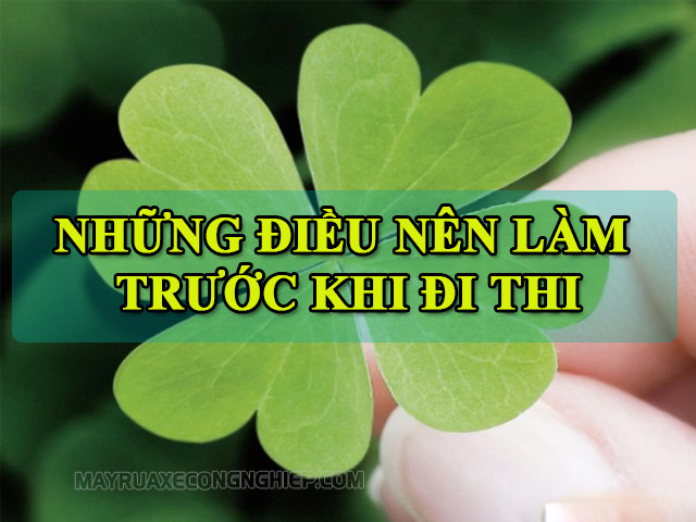 Trước khi đi thi nên làm gì